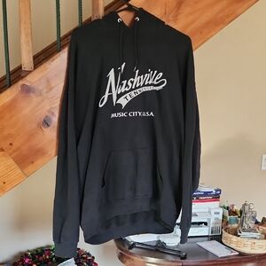 Jerzees Black Nashville Hoodie